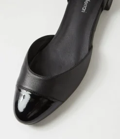 Women DIANA FERRARI Flats-Pitricia Black Patent Leather Flat Shoes