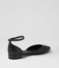 Women DIANA FERRARI Flats-Pitricia Black Patent Leather Flat Shoes