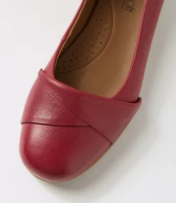 Women SUPERSOFT Comfort|Flats-Posh Cherry Leather Flat Shoes