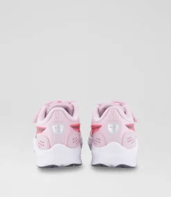 PUMA Sport School Shoes-Pounce Lite Junior Pink White Sneakers