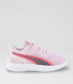 PUMA Sport School Shoes-Pounce Lite Toddler Pink White Sneakers