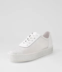 Women TOP END Sneakers-Presno White Mix Sneakers