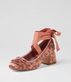 Women I LOVE BILLY Heels-Princesca Cafe Haze Satin Heels