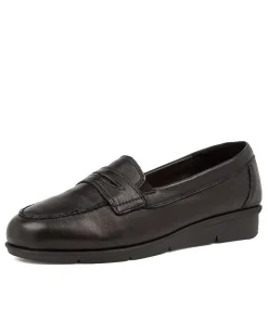 Women SUPERSOFT Comfort|Loafers-PUNIS SU BLACK BLACK SOLE LEATHER