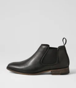 C88 by COLORADO Boots|Casuals-Qita Black Washed Sole Chelsea Boots