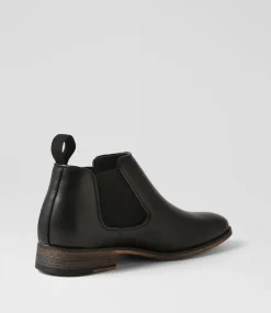 C88 by COLORADO Boots|Casuals-Qita Black Washed Sole Chelsea Boots
