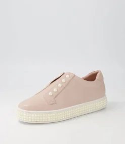 Women TOP END Sneakers-Quempo Dusty Pink Leather Sneakers