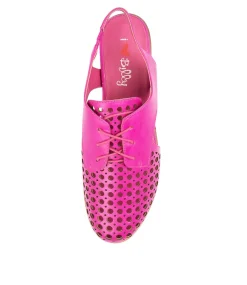Women I LOVE BILLY Flats-QUIBBLET FUCHSIA SMOOTH