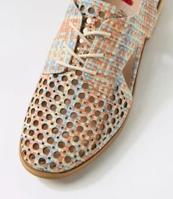 Women I LOVE BILLY Flats-Quibblet Tan Hatch Flat Shoes