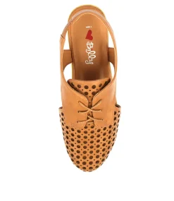 Women I LOVE BILLY Flats-QUIBBLET TAN SMOOTH