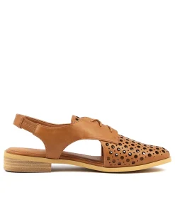 Women I LOVE BILLY Flats-QUIBBLET TAN SMOOTH