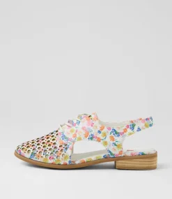 Women I LOVE BILLY Flats-Quibblet White Party Flat Shoes