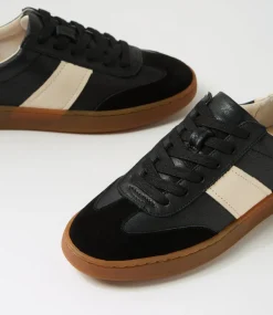 Women DIANA FERRARI Sneakers-Quincy Black Cream Mix Sneakers