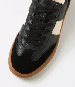 Women DIANA FERRARI Sneakers-Quincy Black Cream Mix Sneakers