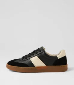 Women DIANA FERRARI Sneakers-Quincy Black Cream Mix Sneakers