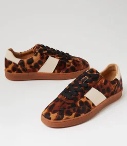 Women DIANA FERRARI Sneakers-Quincy Leopard Cream Mix Sneakers