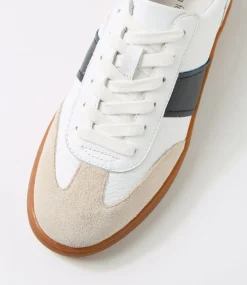 Women DIANA FERRARI Sneakers-Quincy White Navy Mix Sneakers