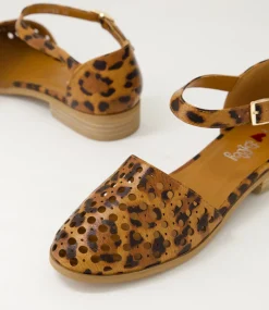 Women I LOVE BILLY Flats-Quotes Leopard Flat Shoes