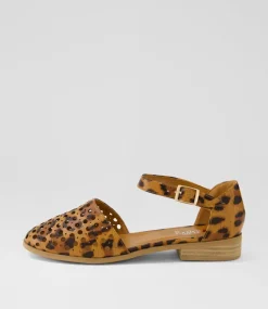 Women I LOVE BILLY Flats-Quotes Leopard Flat Shoes