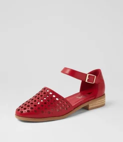 Women I LOVE BILLY Flats-Quotes Red Flat Shoes