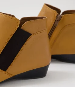 Women SUPERSOFT Boots|Comfort-Raelynn New Tan Leather Ankle Boots