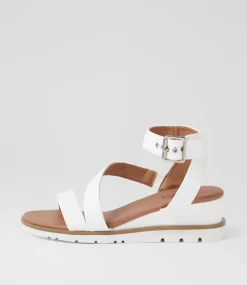 Women I LOVE BILLY Heels|Sandals-Ranan White Sandals