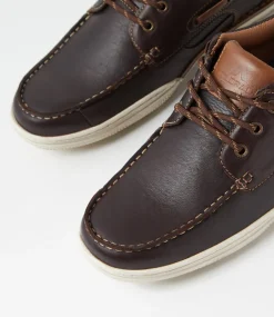 COLORADO Casuals-Rashid Brown Leather Lace Up Flats