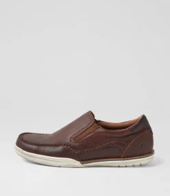 COLORADO Casuals-Rasputin Cognac Leather Flat Shoes