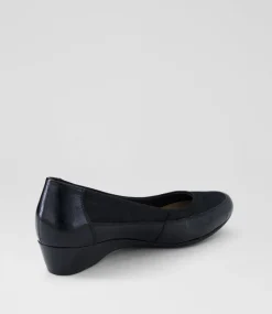 Women SUPERSOFT Comfort|Heels-Rayie Black Dot Patent Suede Flats