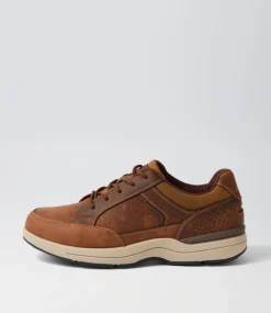 COLORADO Casuals-Reach Dark Brown Crazyhorse Leather Lace Up Flats