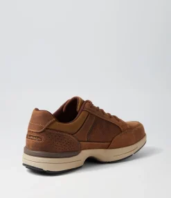 COLORADO Casuals-Reach Dark Brown Crazyhorse Leather Lace Up Flats