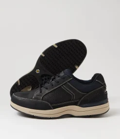COLORADO Casuals-Reach Navy Nubuck Lace Up Flats