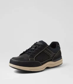 COLORADO Casuals-Reach Navy Nubuck Lace Up Flats
