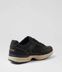 COLORADO Casuals-Reach Navy Nubuck Lace Up Flats
