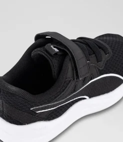 PUMA Junior School Shoes|Sport School Shoes-Reflect Lite Junior Black White Mesh Sneakers