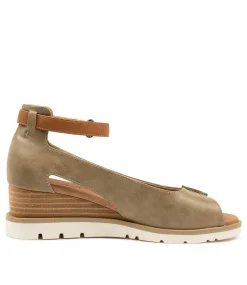 Women I LOVE BILLY Wedges|Heels-RENEY OLIVE-TAN SMOOTH