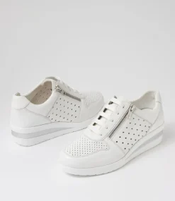 Women SUPERSOFT Comfort|Sneakers-Resepct White Leather Sneakers