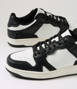 COLORADO Sneakers|Casuals-Retro Black White Leather Sneakers