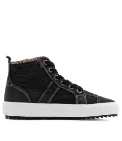 Women BLOWFISH Sneakers-Rev Black Smoked Canvas Sneakers
