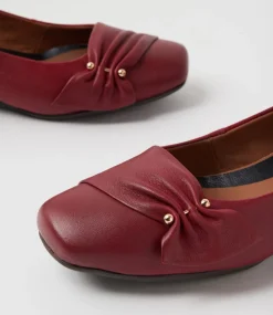 Women SUPERSOFT Comfort|Heels-Reverse Cherry Leather Heels