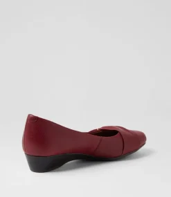 Women SUPERSOFT Comfort|Heels-Reverse Cherry Leather Heels