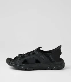 SKECHERS Casuals|Sandals-Revolted Black Sandals