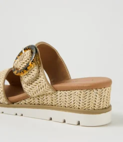 Women I LOVE BILLY Heels|Sandals-Ricarty Natural Fabric Sandals