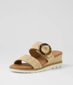 Women I LOVE BILLY Heels|Sandals-Ricarty Natural Fabric Sandals