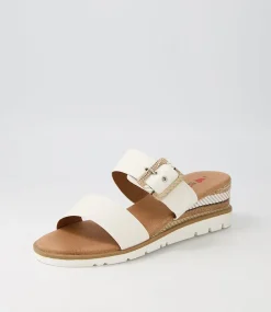 Women I LOVE BILLY Wedges|Heels-Riccardu White Multi Sandals