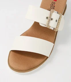 Women I LOVE BILLY Wedges|Heels-Riccardu White Multi Sandals