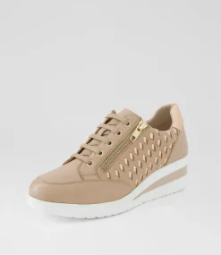 Women SUPERSOFT Comfort|Sneakers-Riki Blush Rose Gold Leather Sneakers