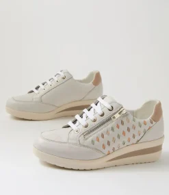 Women SUPERSOFT Comfort|Sneakers-Riki Off White Leather Sneakers