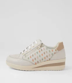 Women SUPERSOFT Comfort|Sneakers-Riki Off White Leather Sneakers