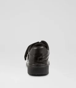 COLORADO Junior School Shoes-ROAR JNR E ZIP BLACK